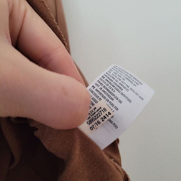 American Eagle Soft & Sexy Sueded Tank Modal Brown XS - Picture 7 of 8